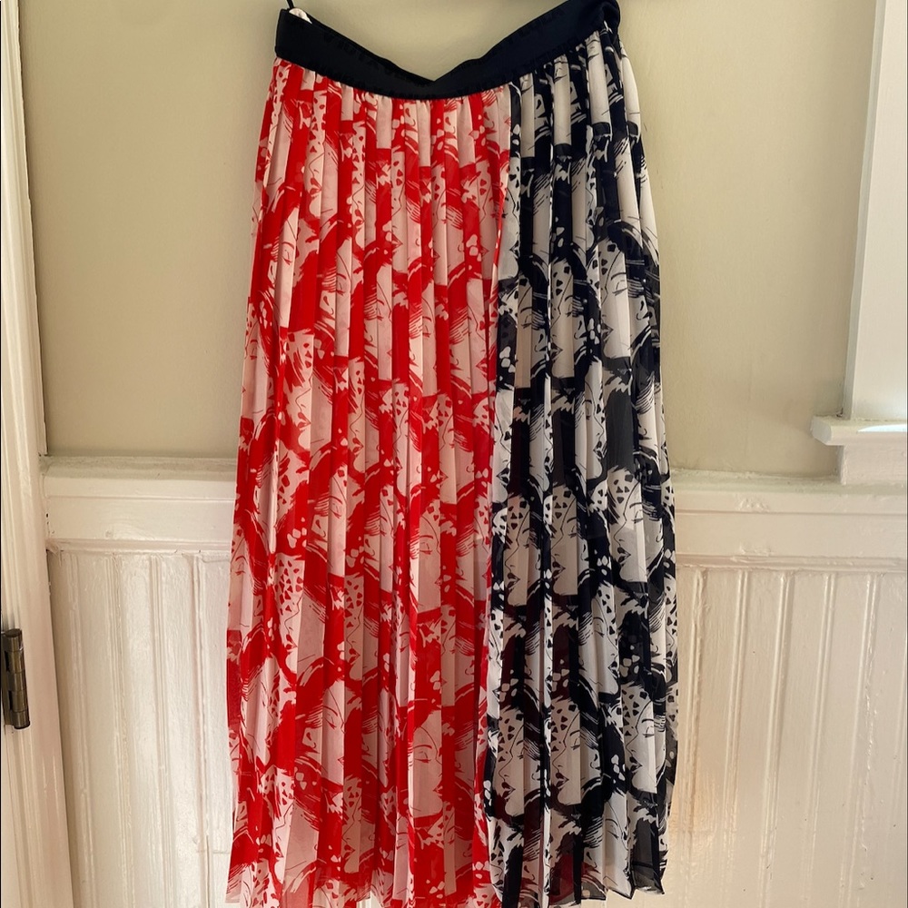 bimbo comic print maxi skirt
